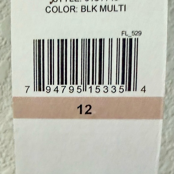 SLNY Black and Fuchsia Floral Dress - Picture 3 of 3